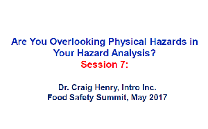 Physical hazards in your hazard analysis