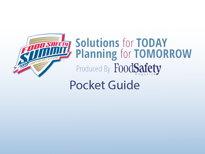 Food Safety Summit Pocket Guide