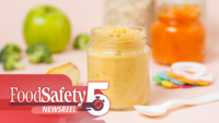 baby food with food safety five logo watermark in corner