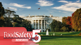 White House lawn with Food Safety Five logo