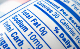 nutrition label