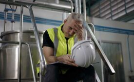 man wearing a hard hat