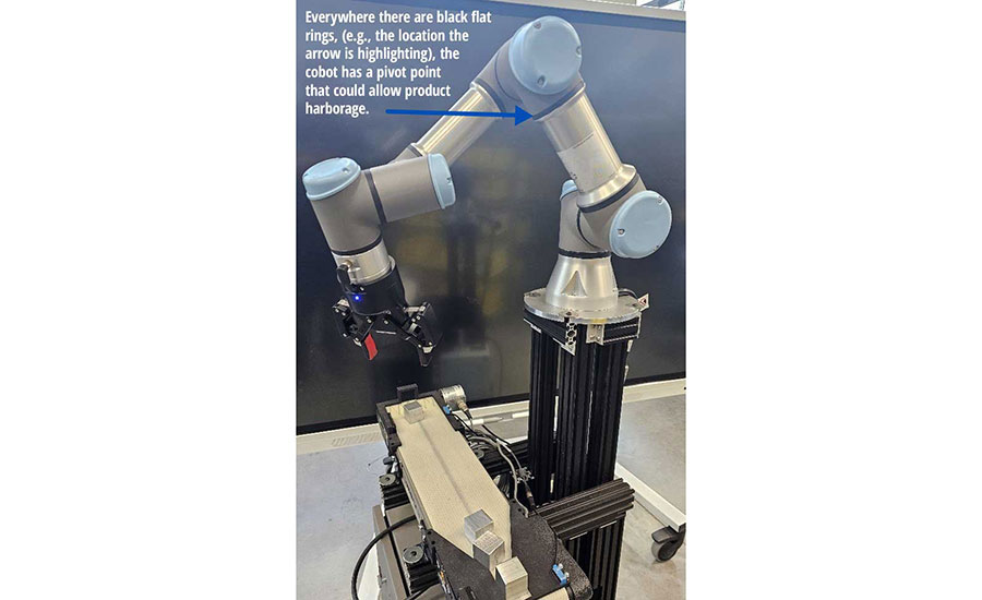 Example of a Cobot Set Up in an Automation Lab