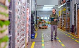 man working at warehouse