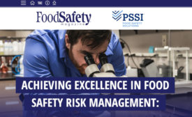 achieving Excellence In Food Safety Risk Management
