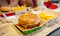 burger and fries