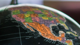 U.S. Mexico globe