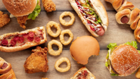 assorted fast food items