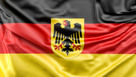 german flag in movement