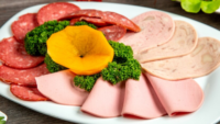 platter of sliced RTE meats