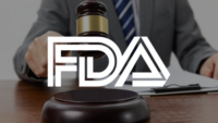 attorney banging gavel FDA logo overlay