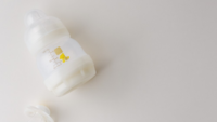 baby bottle on white background