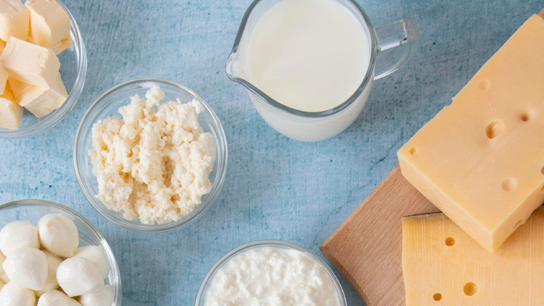 variety of dairy products