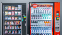 vending machines of chips candy and soda