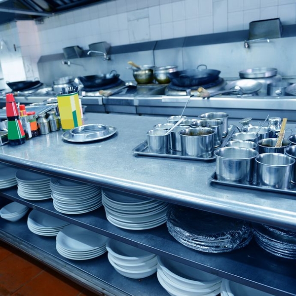 Procedure for cleaning restaurant hot plate