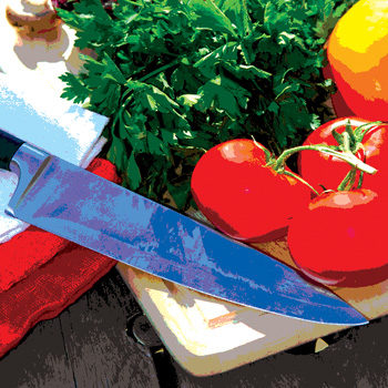 The Towel Under Cutting Board Trick for Kitchen Knife Safety