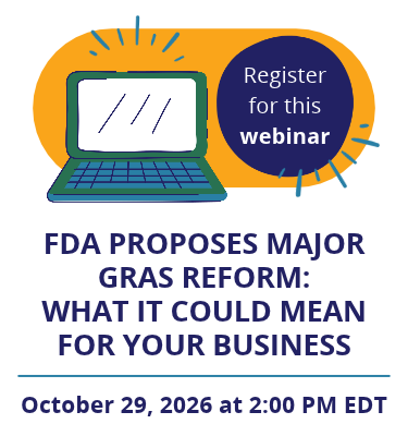 FDA proposes major Gras reform webinar