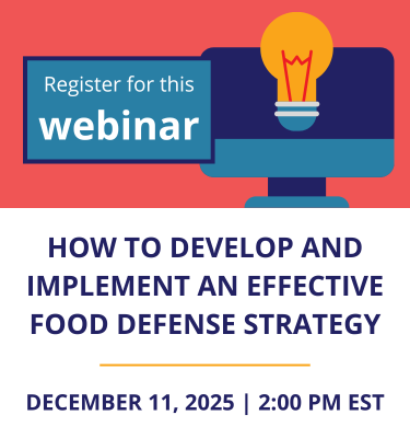 Food defense strategy webinar