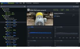 Dashboard view of a vibration sensor